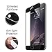 i-Kawachi iPhone 6 Plus Screen Protector, (TM) 3D Full Cover Textured Surface Soft Curve Egde Ballistic Glass Screen Protector [3D Touch Compatible] for iPhone 6 6S Plus (5.5