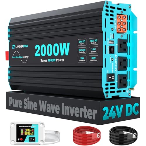LANDERPOW 2000W Pure Sine Wave Inverter