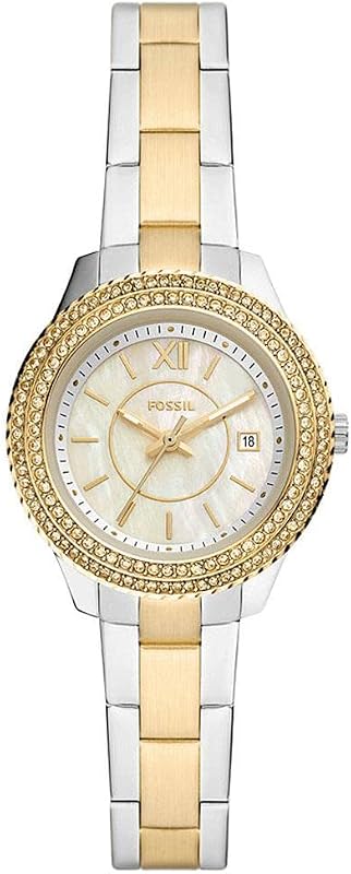 Stella Watch für Damen, Quarz-Dreizeiger-Datumswerk mit Edelstahlarmband