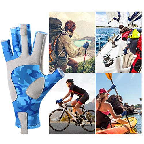 image for Magreel UV Protection Fishing Gloves for Men Women, UPF50+ Sun Protect