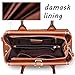 Jack&Chris Ladies Top Handle Tote Bag for Women Crocodile Embossed Purses and Handbags on Clearance, WBDZ024 (Brown)