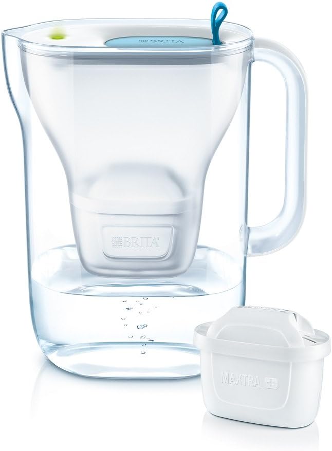 Brita Style 2 4l Plastic Water Filter Jug Plus 3 Maxtra Cartridges Included Blue Kitchen Dining Amazon Com