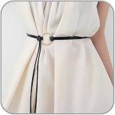 BOOZIQ Rope Belts for Women Body Chain Skinny Belts Vintage Knotted Thin Leather Waist Belt Viking Rope Belt Jewelry