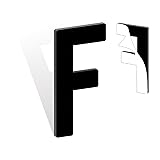 4 Inch Self Adhesive House Numbers, Acrylic Modern