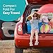 Summer 3Dlite Convenience Stroller, Pink – Lightweight Stroller with Aluminum Frame, Large Seat Area, 4 Position Recline, Extra Large Storage Basket – Infant Stroller for Travel and More