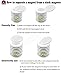8Pcs Neodymium Disc Magnets, Strong Rare Earth Magnets With 8Pcs Adhesive Backing, Used to Metallic and Non-metallic Surface, 1.26”D X 0.08”H