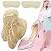 Heel Cushion Inserts (5 Pairs: 10 Pieces) - Ball of Foot Cushions -Shoe Inserts –heel pads- Metatarsal Pads for Women- High Heel Inserts for Women –shoes too big - for Pain Relief from Neuroma, Bunion