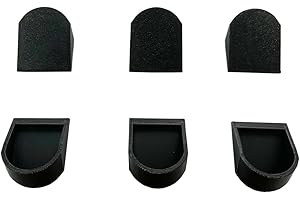 JILINWEI 6Pcs Bumper Bolt Caps for 4runner Dust Covers Rear Bumper Bolt Cover Set Accessories for 5th gen Toyota,Black