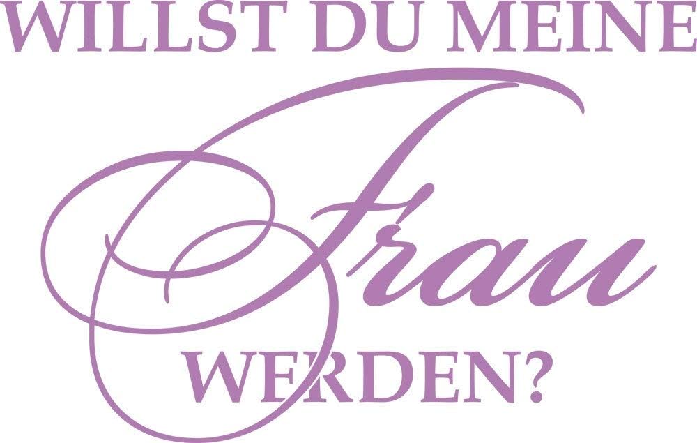 GRAZDesign Hochzeitsgeschenke Wandtattoo modern Willst Du Meine Frau Werden, Wandaufkleber