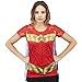 DC Comics Wonder Woman Sublimated Womens Caped T-Shirt