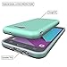 NiuBox Galaxy J7 V 2017 Case,Galaxy J7 Perx Case,Galaxy J7 Prime / J7 Sky Pro/Halo Case with Screen Protector, Armor Shock Absorption Protective Phone Case for Samsung Galaxy J7V 2017-Turquoise