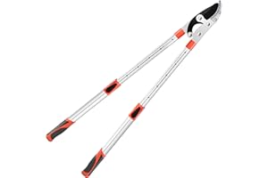 LOOBMBNS Extendable Anvil Loppers, Branch Cutter Tree Trimmer w/Compound Action, 26-40" Heavy Duty Telescopic Tree Pruner, Handle Adjustment, 2 inch Clean Cut Capacity, New