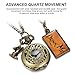 Uarter Vintage Drink Me Pocket Watch Necklace Quartz Watch Alice in Wonderland