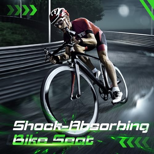Zacro Bike Seat Cushion Cover - Gel Padded Bike Seat Cover for Men Women, Extra Soft Exercise Bicycle Seat Compatible with Peloton, Outdoor & Indoor