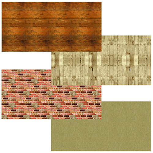 Fadeless Bulletin Board Art Paper, 4-Feet by 12-Feet, Assorted Rustic Designs (57536)