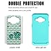 J1 2016 Case, Galaxy Amp 2 Case, Galaxy Express 3 Case, MagicSky [Shock Absorption] Studded Rhinestone Bling Hybrid Dual Layer Defender Cover for Samsung Galaxy J1 2016 / Amp 2 / Express 3-Owl