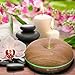 Azorro Essential Oil Diffuser - PREMIUM QUALITY Aromatherapy Diffuser and Adjustable Cool Mist Humidifier with 7 LED Lights Wood Grain