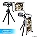 CamKix Lens Kit Compatible with Apple iPhone 8 and iPhone 7-12x Telephoto Lens, Fisheye Lens, Macro Lens, Wide Angle Lens, Tripod, Phone Holder, Lens Holder Ring, Hard Case, Bag and Cleaning Cloth