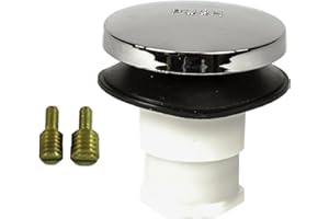 YunJove Drain Plug for Bathtub and Shower, Versatile Replacement Part with 3/8" and 5/16" Connections for Hotels, Holiday Res