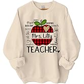 NAZENTI Personalized Teacher Shirts, Valentine & Women's Teacher Gifts