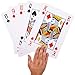 Giant Playing Cards for Game Nights, Full Deck of Oversized Jumbo Poker Cards for Seniors (8x11 in)