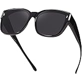 Myiaur Oversized Fit Over Sunglasses for Women, Trendy Wear Over Glasses, Polarized UV400 Protection Sunglasses for Driving