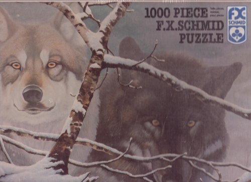 F.X. Schmid Puzzle 1000 Piece - "Eyes in the Mist" Wolf Puzzle
