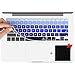 Keyboard Cover Compatible with MacBook Pro 13” 15” (2015 or Older Model) /MacBook Air 13 A1369 A1466 Keyboard (!!!Not Compatible with 2016-2018 New MacBook Pro 13 15) US Layout -Ombre Blue