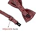 Pet Bow Tie, VICTHY Colorful Polka Dots Adorable Collar Butterfly Knot Puppy Adjustable Bow Ties for Dogs/Cats/Other Pets Wine Red