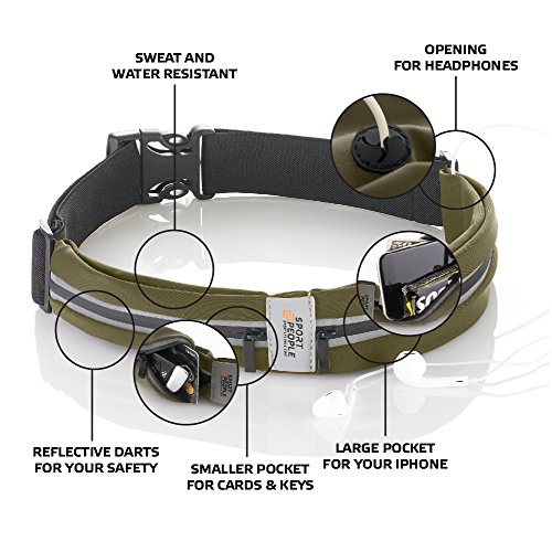 image for Sport2People Running Belt USA Patented. Fanny Pack for Hands-Free Work