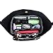 Pelikus Felt Purse and Tote Organizer Insert/Sturdy Handbag Shaper (Medium with Center Divider, Chocolate)
