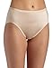 Vanity Fair Women's Body Caress Hi Cut #13137, Damask Neutral, 8