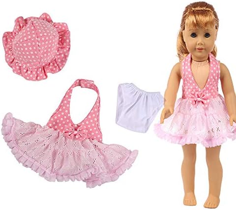 Livoty Doll Clothes Outfits Set Beautiful Clothes Suit Dress Underwear hat for 18 Inch American Toy Girl Doll Accessory Girl's Toy