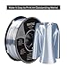 ERYONE Silk PLA Filament for 3D Printer, 1.75mm +/- 0.03mm, 1kg (2.1LBS)/Spool, Silk Silver