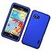 Eagle Cell Rubber Protector Case for LG Enact/VS890 - Retail Packaging - Blue