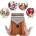 Kalimba 17 Keys Thumb Piano, Easy to Learn Portable Musical Instrument Gifts for Kids Adult Beginners with Tuning Hammer and Study Instruction. Known as Mbira, Wood Finger Piano