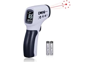 VCooklify Temperature Gun for Meat,Automotive Infrared Thermometer Gun with Ring Laser DS12:1,Digital Thermal Gun with Adjustable Emissivity&High/Low Alarm,-58~1400℉IR Temp Gun for Engine,Brakes&HVAC