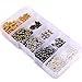 5 color 196 inch Ball Chain Necklaces 15 Foot - 3.2mm Ball (#6 Size) and 50 pcs ball chain connector clasps For Jewelry Findings Key Chains Tags Brag Tags Pendant Necklaces