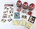3 Transformers Plastic Surprise Eggs and 1 Sheet of 16 Transformers Temporary Tattoos