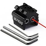 WOLFROAD Red Dot Laser Sight Targets Hunting Gun Scope Pointer Weaver/ Picatinny Rail Adapter for Refile Handgun Tactical Sight Shockproof Waterproof
