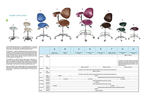 APHRODITE Standard Dental Mobile Chair Saddle Doctor's Stool Micro Fiber Leather Dentist from Aries Outlets