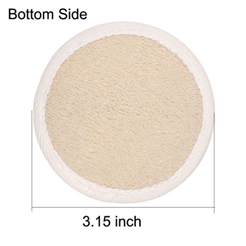 Facial Exfoliating Body Shower Loofah Scrub Brush Sponge Set, Loofah Remove Dead Skin Cleansing Brushes Exfoliating Face Scrubber Makeup Sponges Remover Pad for Women Men AnyBack 4 Pack
