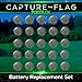 Starlux Games Battery Replacement Set | 48 CR1220 Batteries | for Capture The Flag REDUX, Cosmic Kick The Can, Dive Diamonds & more | Compatible with Other Electronic Toys and Outdoor Toys for Kids