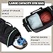 MIER 24Inch Gym Bag Sports Duffel Bag with Shoe Compartment for Men, Black