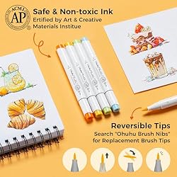 Ohuhu Markers, 48-color Art Marker Set for
