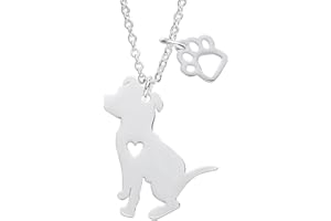 Melix Animal Yorkie Labrador Pitbull Husky Alaskan Akita Boxer Corgi Dachshund German Shepherd Golden Retriever Stainless Steel Pet Dog Doggy Pendant Necklace Gift