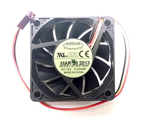 Everflow 60x15mm 12 volt Med speed 3 Pin fan #R126015BM