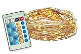 Radiance Dimmable Starry String Lights, 33 ft, Copper Wire, Warm White