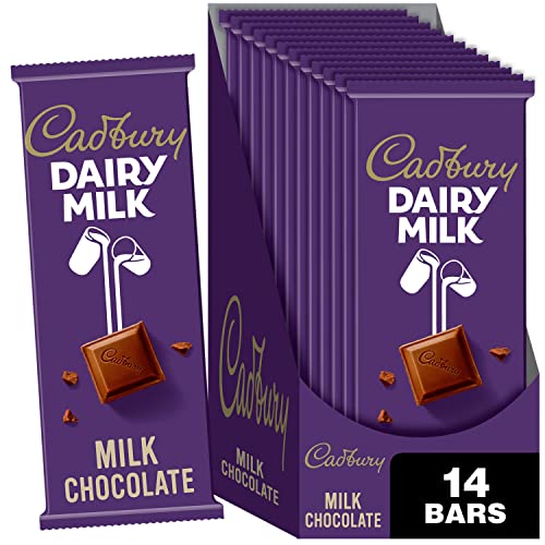 CADBURY DAIRY MILK Milk Chocolate Candy Bars, 3.5 Oz (14 Count) on