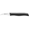 ZWILLING Twin Grip Premium Stainless Steel Curved Pairing Peeling Knife 2.25 Inches- Black, Ultra Sharp Forged Blade, Dishwas